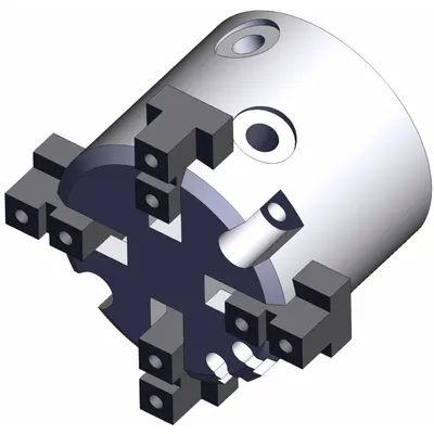 SMC Parallel Gripper: 6 mm Stroke Lg, 29 psi to 87 psi, 87 psi Max Op Pressure - Four-Finger Parallel Grippers