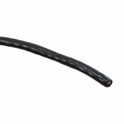 GENSPEED Data LAN Cable: 50 ft Cable Lg, 24 AWG, Black, PE, Std, 5136100, 1/4 in Outside Dia - Category 5e Cable