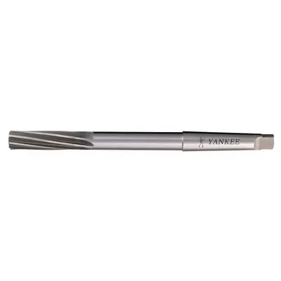 YANKEE Chucking Reamer: 1 in Dia, 1 in, Spiral Flute, High Speed Steel - Morse Taper-Shank Spiral-Flute High-Speed Steel Chucking Reamers