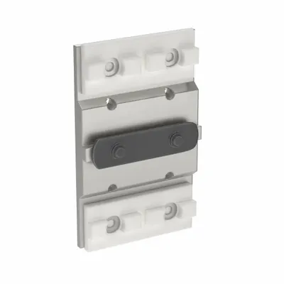 80/20 Linear Bearing: 10 Series, 1 7/8 in L x 3 1/8 in W x 5/16 in H, Silver - Modular Linear Bearings