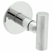 WINGITS Robe Hook: 1 5/8 in x 1 5/8 in x 2 1/2 in, Stainless Steel, Polished, Screws/Waterproof Tape (MPN WMESRHPS)