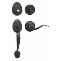 MASTER LOCK Door Lockset: Office Lever Locksets, Bronze (MPN HDLWLLH0612PKA4)