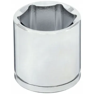 WESTWARD Flex Socket: 3/8 in Drive Size, 1 in Socket Size, 6-Point, Std, Chrome - 3/8" Drive SAE Flex Sockets