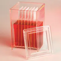 Staining Jar: 8 Sample Capacity, 57 mm Ht, 57 mm Wd, 27 mm Dp, PMP, Histology (MPN 513209)