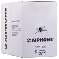 Mid capacitance, non-shielded intercom wire for use with Aiphone intercom systems. Includes mounting hardware for installation. Suitable for connecting intercom stations in residential or commercial buildings.