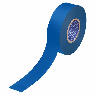 BRADY Floor Marking Tape: Solid, Blue, 2 in x 100 ft, 22 mil Tape Thick - Extra-Durable Floor Marking Tape