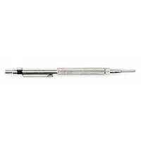 WESTWARD Pocket Scriber: Straight, Round, Aluminum, Knurled, Magnetic, Removable Tip, Carbide