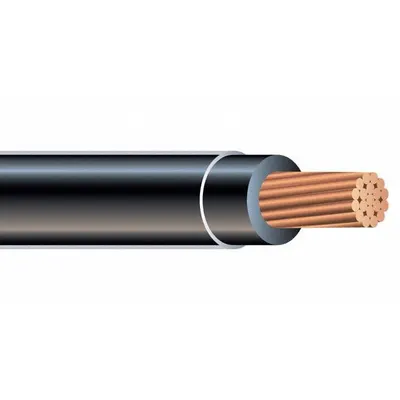 SOUTHWIRE Building Wire: Copper, 2/0 AWG, 1 Conductors, Stranded, Black, 1,000 ft Lg - Copper THHN/THWN-2 Building Wires