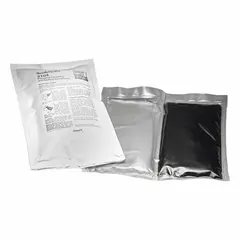 This molded resin pouch contains a 7.4 oz semi-flexible polyurethane resin compound in a closed mixing pouch. Rated for a maximum voltage of 1 kV, the resin provides good wetting and impregnating properties for easy infusion on surfaces. Used for insulating and sealing low-voltage electrical splices and connections in cable-jointing applications.