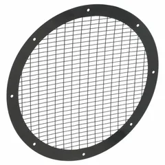 This steel fan guard is designed for use with 16-inch diameter tubeaxial fans. It provides a protective barrier around rotating fan blades while permitting airflow. Commonly applied in industrial ventilation, HVAC, and process exhaust systems.