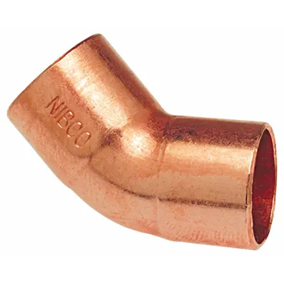NIBCO 3/4 in CTS Cup x FTG Wrot Copper Sweat Fitting Elbow - Wrot Copper Tube Fittings