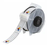 Pre-Cut Label Stock Roll: No Legend, NFPA Diamond, 1 1/8 in x 3 in, 3 1/4 in x 1 1/8 in, Vinyl (MPN 115769)