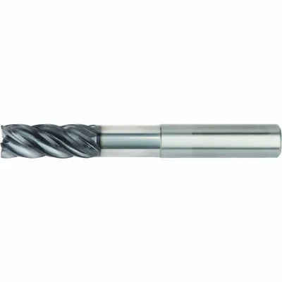 WIDIA HANITA: Carbide, AlTiN Coated, 5 Flute, 3/4" Mill Dia, 3-1/4" LOC - Fast-Cutting Carbide Corner-Radius End Mills for Stainless Steel & Super Alloys