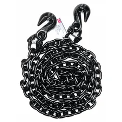 This Grade-80 single-leg chain sling is constructed of steel with a fixed grab hook. It is suited for lifting and positioning tasks in material handling and industrial applications where a 10-foot sling length and Grade-80 chain are specified.
