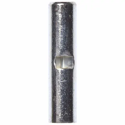 3M Butt Splice Connector: Bare, For Wire Size 16 AWG – 14 AWG, 600 V - Non-Insulated Butt Splice Connectors