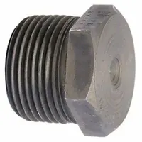 This ANVIL plug is a threaded high-pressure pipe fitting made of steel with a 1/8 in NPT connection. Rated for a maximum operating pressure of 1,000 psi at 150°F, it is used to seal pipe ends in hydraulic, pneumatic, or other pressurized fluid systems
