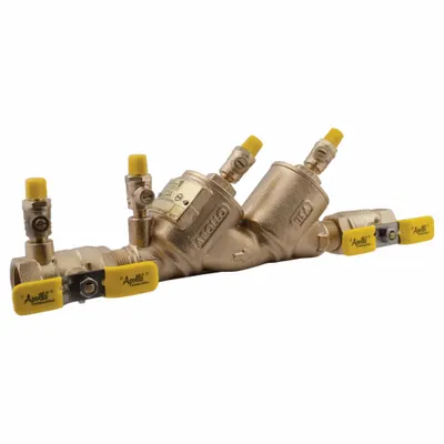 APOLLO Double Check Valve Backflow Assembly: 4A, 1/2 in Pipe Size, FNPT x FNPT - Apollo Double Check Backflow Preventers