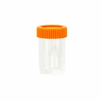 APPROVED VENDOR 20 mL Vials with Caps: Sample, PPCO, 20 mL, Orange, 28 mm Body Dia, Non-Sterile (MPN 2403519E80E1)