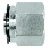 BRENNAN INDUSTRIES Compression Fitting Plug: 3/8 in OD Fitting Size, Compression, Stainless Steel (MPN NS0304-06-SS)