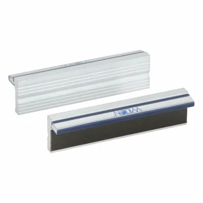 WILTON Magnetic Jaw Cap: Aluminum, For 8 in Vise Jaw Wd, 5 in Jaw Cap Wd - Magnetic Vise Jaw Caps