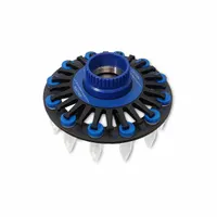BENCHMARK SCIENTIFIC Tube Holder: 6 in Overall Lg, 6 in Overall Wd, Aluminum, D2400/D2400-R (MPN D2400-R5)