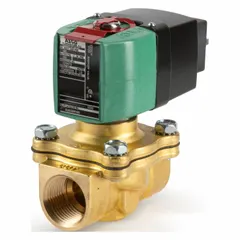 This 2-way, 2-position normally open solenoid valve is designed for high-flow applications. It features a 1/2 in pipe size and an NBR seal, suitable for controlling the on/off flow of compatible fluids such as oil, water, and air. The valve operates on 24 to 120V AC/DC and is commonly used in industrial automation, water treatment, and process control systems.