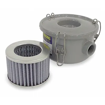 SOLBERG Filter Element: 5 micron Rating, 99% Efficiency, 5 7/8 in Outside Dia - L-Style Vacuum Pump Inlet Filters