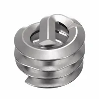 HELI-COIL Helical Insert: Tangless Tang Style, Screw-Locking, #6-32 Thread Size, Plain, 100 PK (MPN AT3585-06C138)