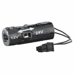 This HES plug-in rectifier converts AC input to DC output for electric strike power supplies. It operates with a 35 V input voltage and measures 9 inches in height. Suitable for use in access control and security systems to provide DC power to door strikes.