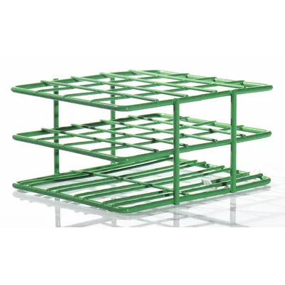 SP SCIENCEWARE Tube Rack: 4 1/4 in Overall Wd, 2 1/2 in Overall Ht, 5 in Overall Lg, Steel - Lab Storage Racks