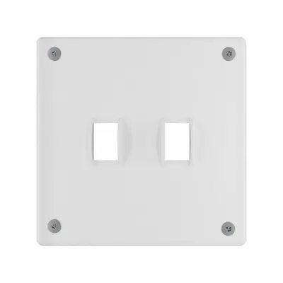 LEGRAND Wall Plate: Toggle, 2 Gang, White - Tamper-Resistant Wall Plates