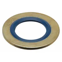 Oil Drain Gasket: Metal/Rubber, 9/16 in Inside Dia, Blue, 10 PK (MPN DPG830)