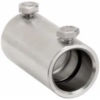 Set Screw Conduit Coupling: 316 Stainless Steel, 1/2 in Trade Size, 1 11/16 in Overall Lg (MPN S20500CCSS)