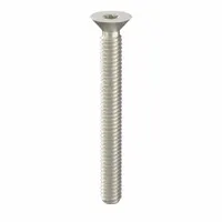 Tamper Resistant Screw: #8-32 Thread Size, 1 1/2 in Lg, Stainless Steel, Plain, Flat, 10 PK (MPN 91590)
