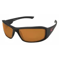 EDGE EYEWEAR Safety Glasses: Copper Lens, Full-Frame, Metal Detectable, Black Frame, Brazeau Series (MPN TXB235)