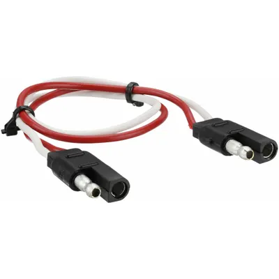 HOPKINS TOWING SOLUTIONS Flat Electric Connector: 2-Way, PVC, 16 ga Wire Gauge, 12V Accessories (MPN 47965) - Fleet and Vehicle Maintenance