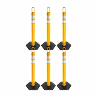 Delineator Kit: MUTCD/NCHRP-350, Portable, 47 1/2 in Overall Ht, Looper Top, Yellow, 135 lb Wt, 4 in (MPN 78102-6)