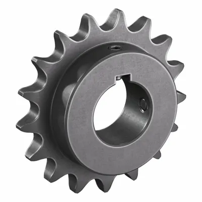 TRITAN Roller Chain Sprocket: 80, For 1 in Chain Pitch, 2 in Bore Dia, 17 Teeth - Size 80 Fixed-Bore Roller Chain Sprockets