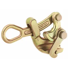 Haven's-style cable pulling jaw grip for wire rope. Accommodates diameters from 0.5 in to 1 in. Features an aggressive jaw pattern for secure gripping during pulling operations.