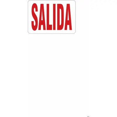 CONDOR Facility Sign: Acrylic, Adhesive Sign Mounting, 7 in x 10 in Nominal Sign Size - Salida Signs