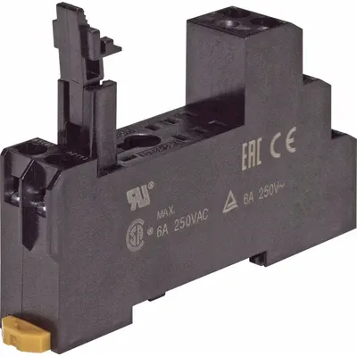 OMRON Relay Socket: 5 A Rating, DIN-Rail & Surface Socket Mounting, 8 Pins - Combination DIN-Rail & Surface-Mounted Sockets
