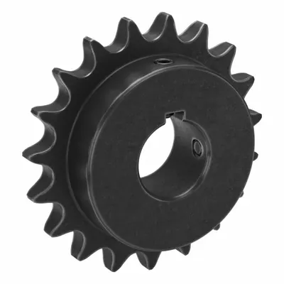 TSUBAKI Single Strand Sprocket: 60, For 3/4 in Chain Pitch, 1 7/16 in Bore Dia - Size 60 Fixed-Bore Roller Chain Sprockets
