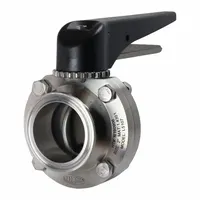 DIXON Butterfly Valve: 3 in Pipe Size, Clamp, 110 psi Max. Pressure (CWP), 304 Stainless Steel, FKM (MPN L5107V300CC-P)