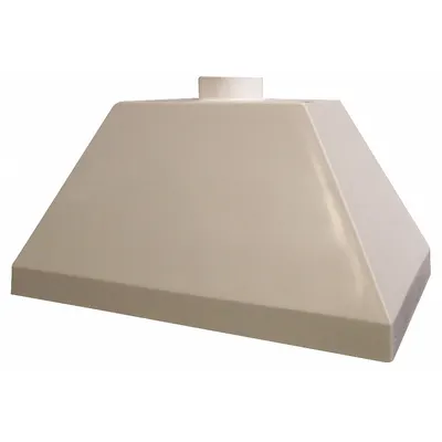 HEMCO Ducted Hood: Fiberglass, Vapor Proof, 30 in Overall Dp, 4 ft Overall Wd - Canopy Hoods