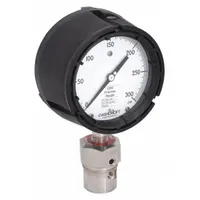 ASHCROFT Pressure Gauge with Diaphragm Seal: 0 psi to 300 psi, 1259/311-312, 4 1/2 in Dial, Bottom (MPN 451259SD04L/50312HH04TXCF300#)