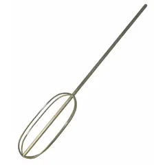 This mixing paddle from KRAFT TOOL features an oval head type and a 7/16 in shaft diameter with a compatible chuck size of 7/16 in. It is designed for mixing plaster in construction and renovation applications, helping to achieve consistent, lump-free mixtures.