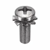 SEMS Screw: Internal Tooth, M3x0.50 Thread Size, 12 mm Lg, Stainless Steel, Plain, Pan, 10 PK (MPN MPPJIX03012-010P1)