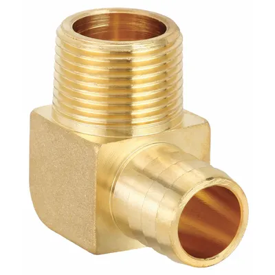 OEM Barbed Hose Fitting: For 3/4 in Hose I.D - Brass Multipurpose (Air, Water, Chemical) Rigid Barbed Hose Fittings