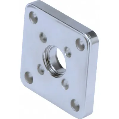SPEEDAIRE Flange Plate: Flange/Foot Mount Type, Fits 32 mm Bore Dia, Stainless Steel - Flange Plates