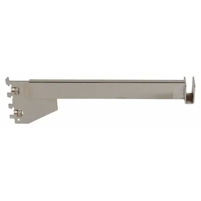 ECONOCO Rectangular Tubing Bracket: Single, 1 in Slot Spacing, 1/2 in Slot Lg - Tubing Brackets for Slotted-Standard Shelving